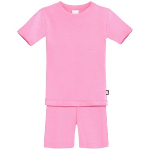 City Threads USA-Made Organic Cotton Soft Pajama Short Sleeve Set For Boys and Girls, Snug Fit - 1 of 4