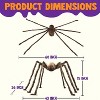 Joyfy 5 Ft Halloween Giant Spider Outdoor Decorations Scary Hairy Spider, Spider for Yard Patio Lawn Garden Window Creepy Halloween Decor - 4 of 4
