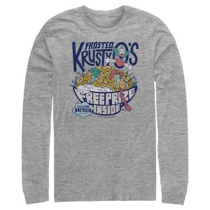 Men's The Simpsons Frosted Krusty O's Long Sleeve Shirt - 1 of 4