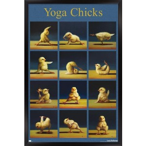 Trends International Lucia Heffernan Art - Yoga Chicks Framed Wall Poster Prints - 1 of 4