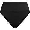 Lands' End Women's Tugless High Waisted Bikini Bottoms - 3 of 4