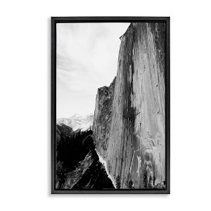 Stupell Industries Tall Natural Cliff at Yosemite Black Framed Floater Canvas Wall Art - 1 of 4