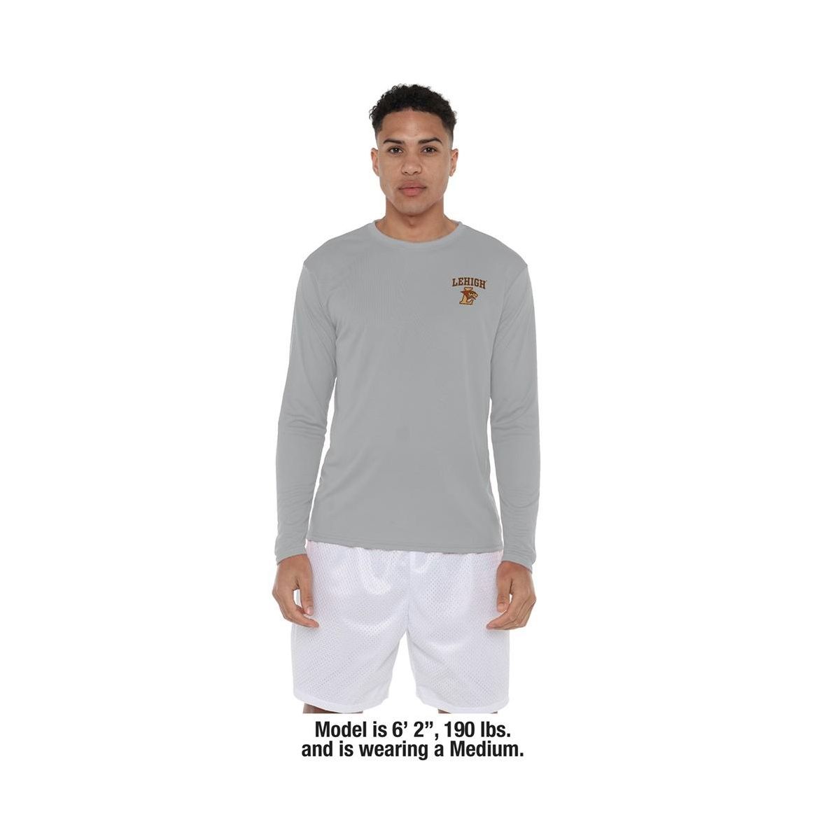 Men's Lehigh University Adult Sport Long Sleeve Left Chest Logo - thumbnail 3