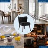 Armless Accent Chair for Living Room, Mid-Century Upholstered Lounge Chair with Wood Legs for Bedroom or Vanity - 4 of 4