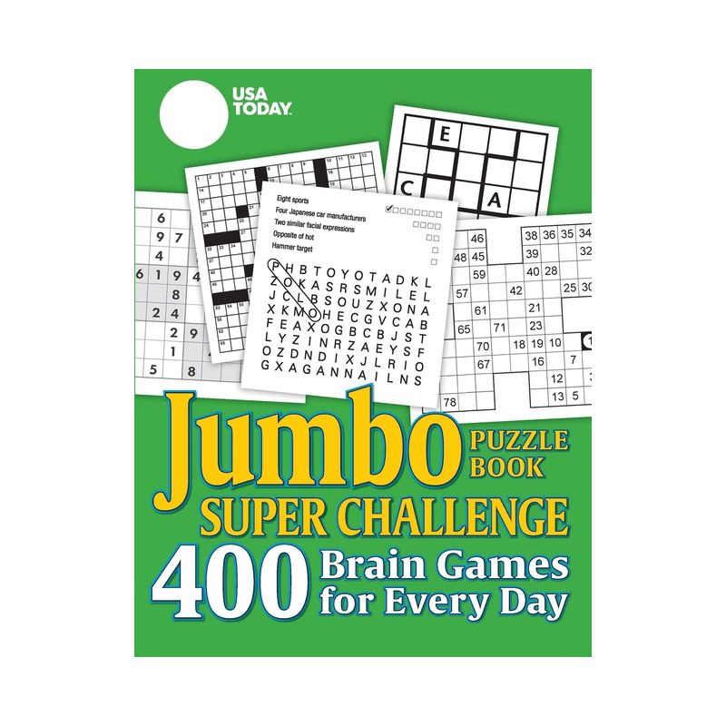 USA Today Jumbo Puzzle Book Super Challenge - (USA Today Puzzles) by  Usa Today (Paperback), 1 of 2