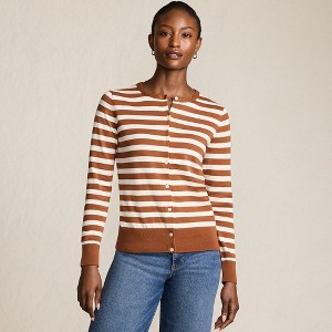 Lands' End Women's Fine Gauge Cotton Cardigan Sweater - 1 of 4