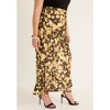 June + Vie by Roaman's Women's Plus Size Satin Side-Slit Midi Skirt - 4 of 4
