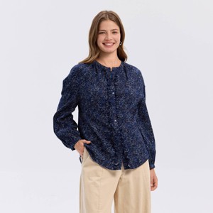 Women's Balloon Long Sleeve Button-Down Blouse - Universal Thread™ - 1 of 3