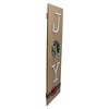 Northlight 23.75" Vertical Beige Wooden Joy Christmas Sign with Santa's Belt - 2 of 3