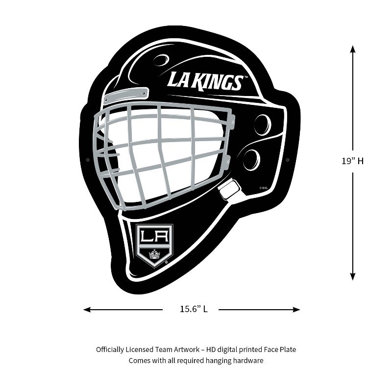 Evergreen Ultra-Thin Edgelight LED Wall Decor, Helmet, Los Angeles Kings- 15.6 x 19 Inches Made In USA, 2 of 7