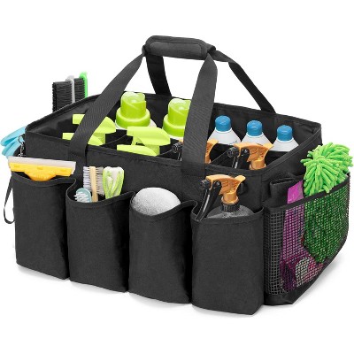Extra-Large Cleaning Caddy with Handles, Large Capacity Tote Bag Organizer for Cleaning Tools & Products Storage for Car and Home