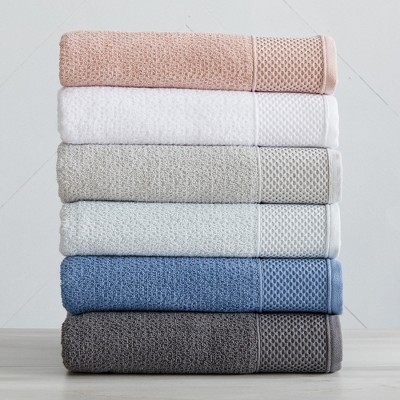 4pk Quick Dry Ribbed Hand/Wash Towel Set Aqua - Threshold™