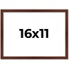 PosterPalooza | Classic Modern Brown Picture Frame - UV Acrylic, Backing Board, Hanging Hardware Included - 2 of 4