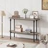 Whizmax 43.3" Console Table - 2-Tier Entryway Table with Storage, Metal Frame & MDF, Behind Couch Table for Living Room/Hallway - 4 of 4