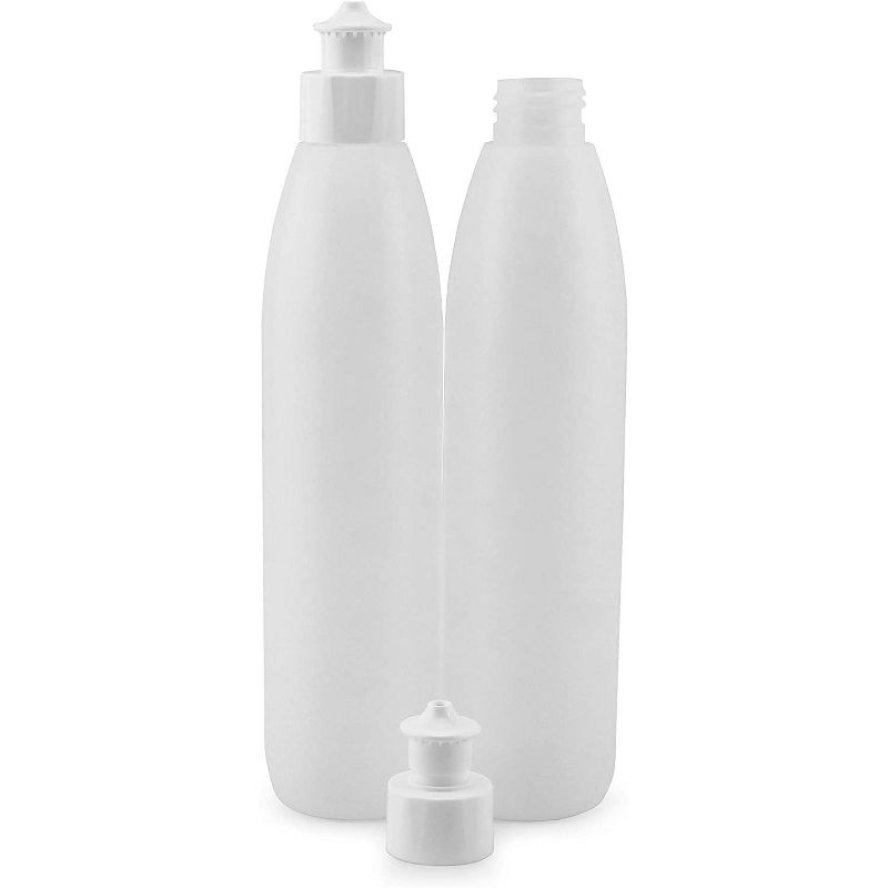 Cornucopia Brands 8oz Squeeze Bottles for Dish Soap and Sauces 6pk; Push Pull Cap Dispenser HDPE Squirt Bottles, 5 of 7