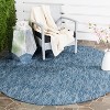Courtyard CY8522 UV & Stain Resistant Non-Shedding Power Loomed Indoor/Outdoor Rugs - Safavieh - 2 of 4