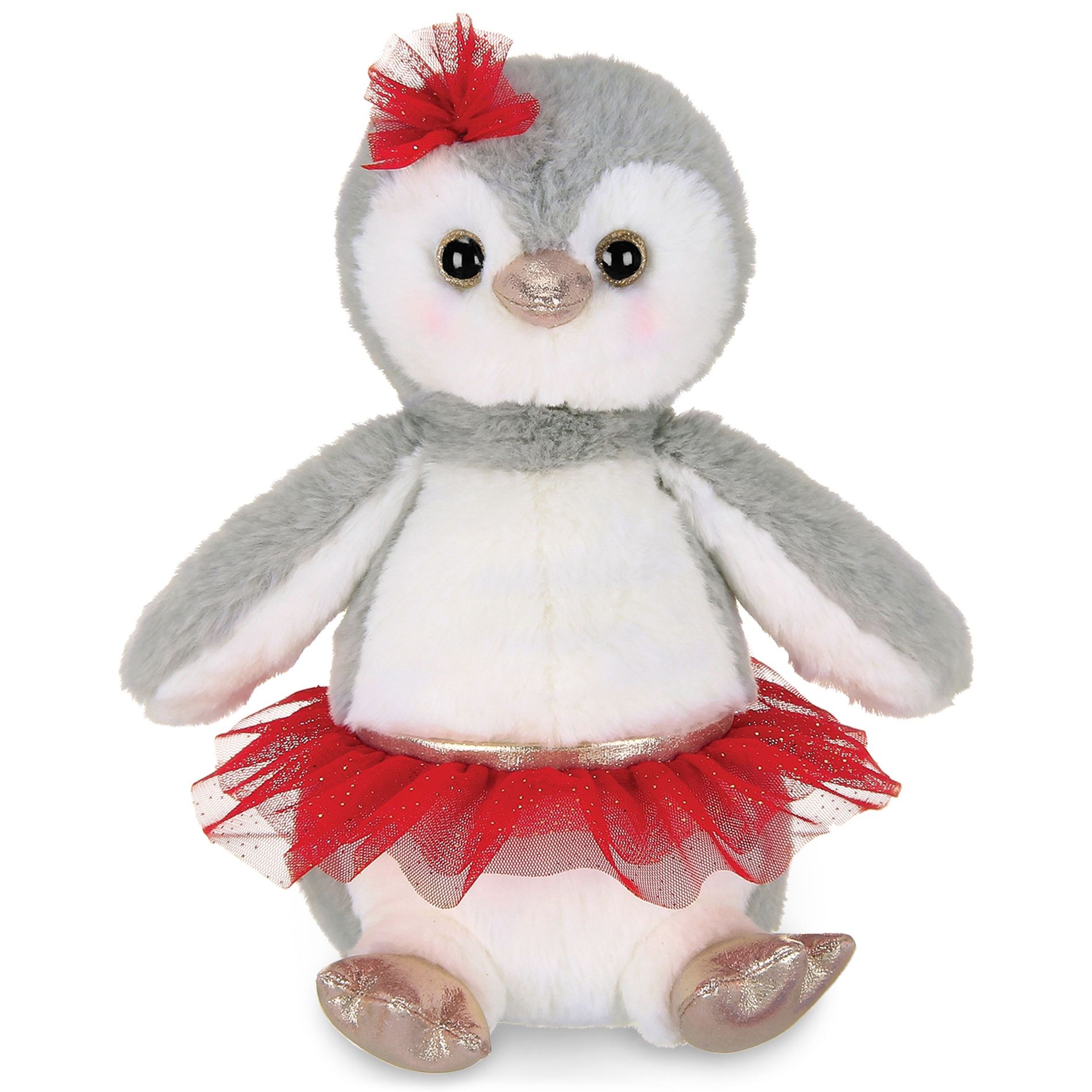 Bearington Snowbell The Ballerina Stuffed Penguin, 11 Inch Penguin Christmas Plushies, Holiday Stuffed Animal Gift for Kids