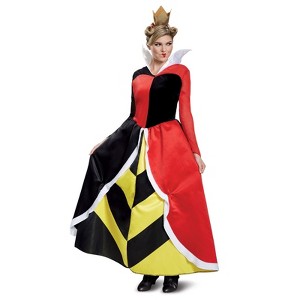 Halloween Disney Villains Queen Of Hearts Deluxe Adult Costume L, Women
