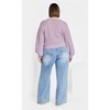 Women's Plus Size Isla Cardigan - lilac | CITY CHIC - 3 of 4