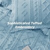 2-3 Pcs Tufted Boho Comforter Set Bed Set GentleSoft Farmhouse Shabby Chic Embroidery Bedding - 4 of 4
