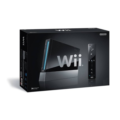 Restored Wii Black Console With New Super Mario Brothers Wii And Music CD  (Refurbished) 