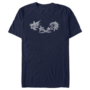 Men's Kingdom Hearts 1 Sora and Kairi Doodle T-Shirt - 1 of 4