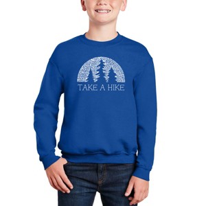 LA Pop Art Nature Lover - Boy's Word Art Crewneck Sweatshirt - 1 of 3