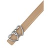 INSPIRE CHIC Women Reversible Faux Leather 0.9" Width Belt with Metal Double Hearts Ring Buckle Belts 1Pc - 2 of 4
