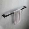 ChicFurnit Bathroom Towel Holder 5 Piece Hardware Set with Smooth Edges for Simple and Safe Installation, Black, 25"*5.7"*2.36" - 4 of 4