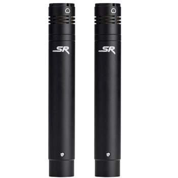 Monoprice SC100 Small Pencil Condenser Microphones (Pair) Condenser Stick with Interchangeable Omni and Cardioid Capsules - Stage Right Series