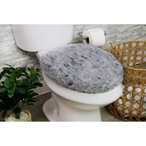 Cloud Comfort Microfiber Bathroom Rug, Non Slip Bath Mat Water Absorbent Soft Microfiber Shaggy Mat Machine Washable, Thick Plush Rugs for Shower - 1 of 4