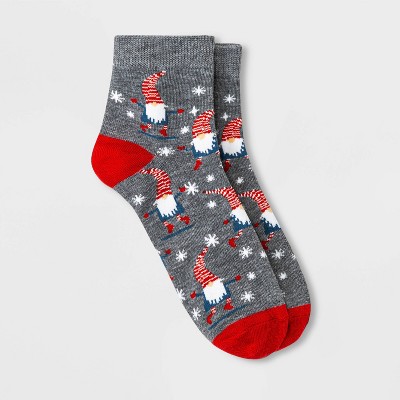 Women's Dancing Gnomes Ankle Socks - Xhilaration™ Heather Gray 4-10