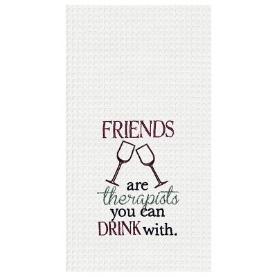 C&F Home Friends Waffle Weave Cotton Kitchen Towel