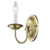 Livex Lighting Home Basics 1 - Light Wall Light in  Antique Brass - 4 of 4