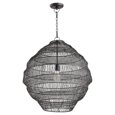 Quorum Lighting 1 - Light Pendant in  Charcoal