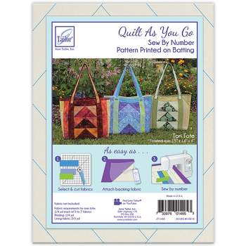 June Tailor Quilt As You Go Tote Bag-Tori 15"X14"X14"