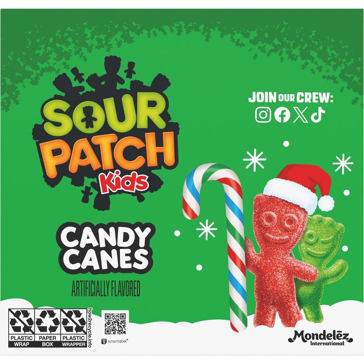 SOUR PATCH KIDS Christmas Candy Cane - 5.29oz, 2 of 14