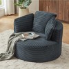 Oversized Corduroy Chair and a Half with Cushioned Backrest, Modern Upholstered Lounge Chair for Living Room or Apartment-The Pop Home - 3 of 4