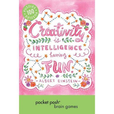 Pocket Posh: Brain Games 6 - by  The Puzzle Society (Paperback)