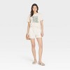 Women's Short Sleeve T-Shirt - Universal Thread™ Cream - image 3 of 3