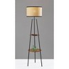 Adesso Shirley Shelf Floor Lamp Black: Modern Design, 3-Way Lighting, ETL Listed, Metal Body - 4 of 4
