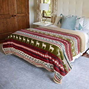 Catalonia Fleece Blanket for Bed, Super Soft Fleece Plush Sofa Couch Blanket, TV Bed Blanket, Comfy Cozy Warm, Caring Gift, 90x90 inch - 1 of 4