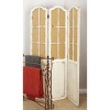 Farmhouse Wood Room Divider Screen Beige - Olivia & May - 2 of 4