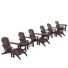 WestinTrends Dylan HDPE Outdoor Patio Adirondack Chair (12-Piece Set) - 3 of 4