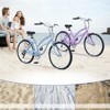 VisioGear Bicycles, 7 Speed Bicycles, Beach Cruiser Bike with Wide Wheels, Purple, 69.29"*28.32"*43.2" - 4 of 4