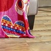Plazatex Valentina Sloth Micro plush Decorative All Season Multi Color 50" X 60" Throw Blanket - 2 of 3