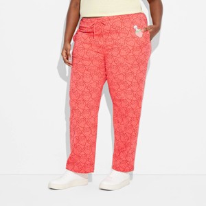 Women's Strawberry Shortcake Graphic Lounge Pants - Red - 1 of 3