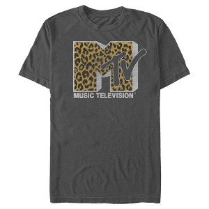 Men's MTV Cheetah Print Logo T-Shirt - 1 of 4