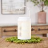 White Punched Metal Candle Holder - 3 of 3