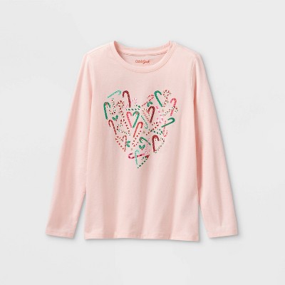 Girls' 'Christmas Unicorn' Long Sleeve Graphic T-Shirt - Cat & Jack™